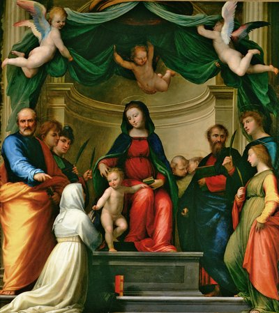 Il Matrimonio Mistico di Santa Caterina da Siena con Santi, 1511 da Fra Bartolommeo